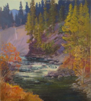 The Black River, 2013, oil on canvas, 90х80