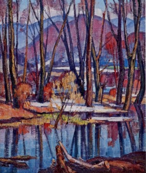 Spring Water. Awakening, 1976, oil on canvas, 105x89