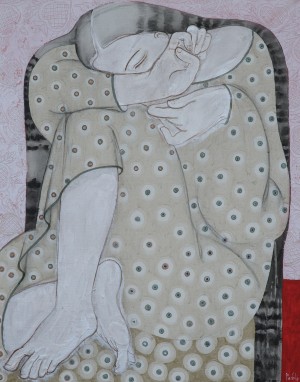 L. Korzh-Radko. Figure, 2017, acrylic on canvas