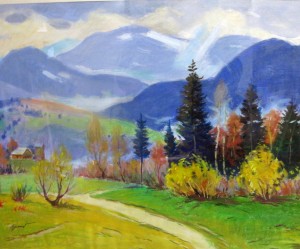 Autumn In The Carpathians, pastel on paper, 50х60
