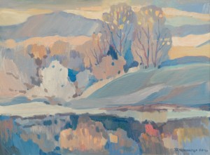 V. Chepynets Winter Sonata , 2014, oil on canvas, 60x80