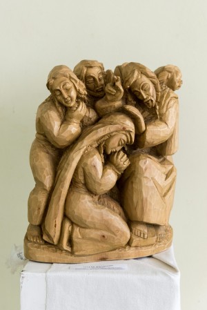 V. Sidak. Blessing, wood, carving