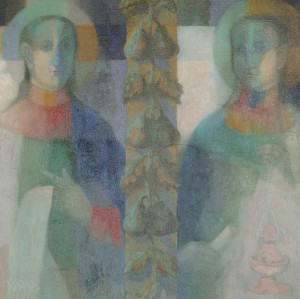 N. Ponomarenko. Saints from Krainykovo Village, 2007, oil on canvas