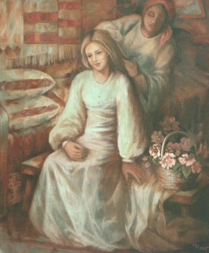 The Bride is being Combed, 2006,oil on canvas, 80х90
