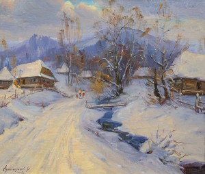V. Svaliavchyk "Winter", 2015, oil on canvas