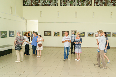 VLADYSLAV HANZEL "CALLED FRIENDS" FOR THE ANNIVERSARY EXHIBITION OF PLEIN AIR WORKS